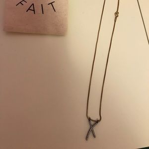 Madewell x-shaped necklaces